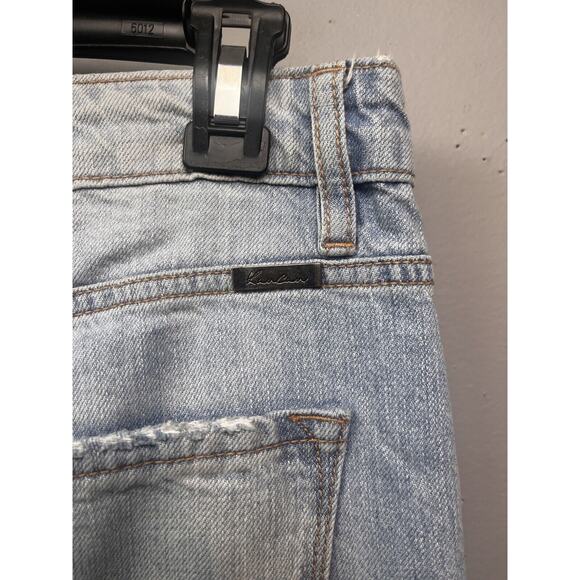 Kancan High Rise Ripped Boyfriend Mom Jeans Womens 3/25‎ Light Blue KC9176L - Picture 6 of 8